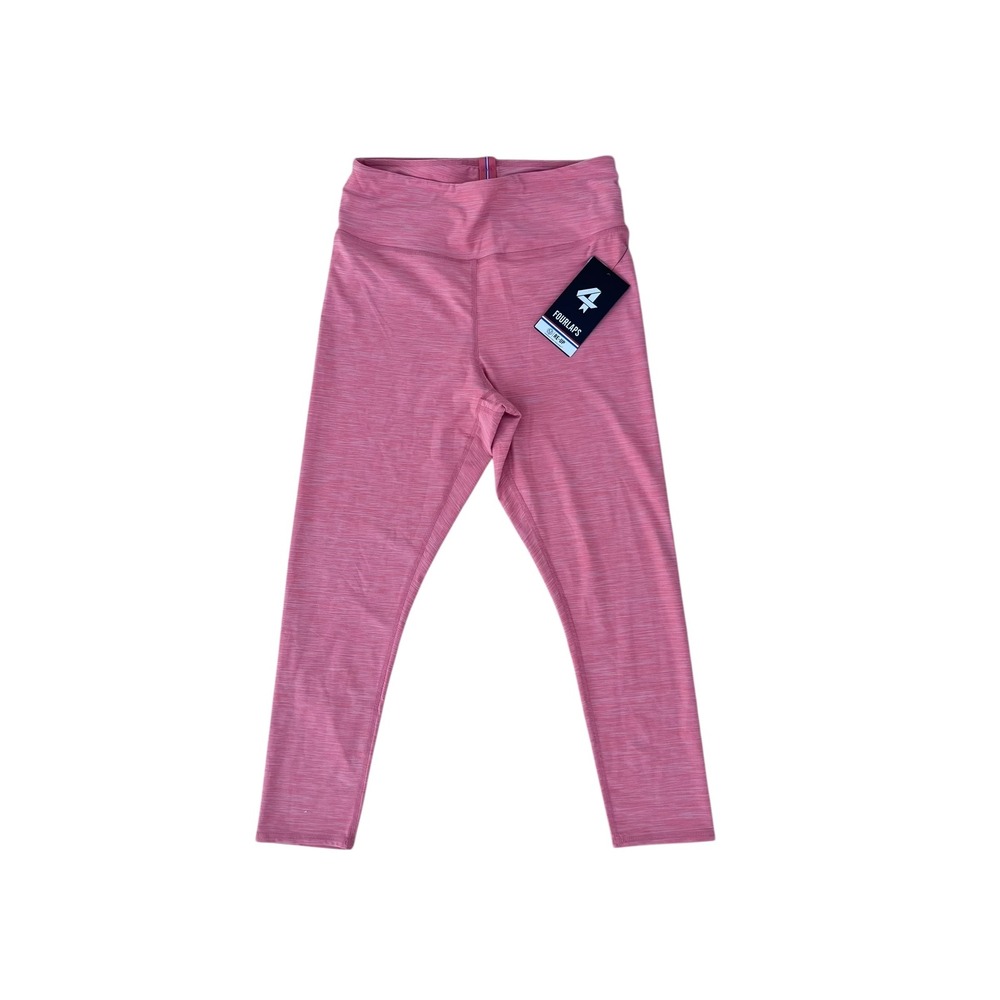 Fourlaps Womens High Waisted Heathered Coral Athletic Leggings New With‎ Tags